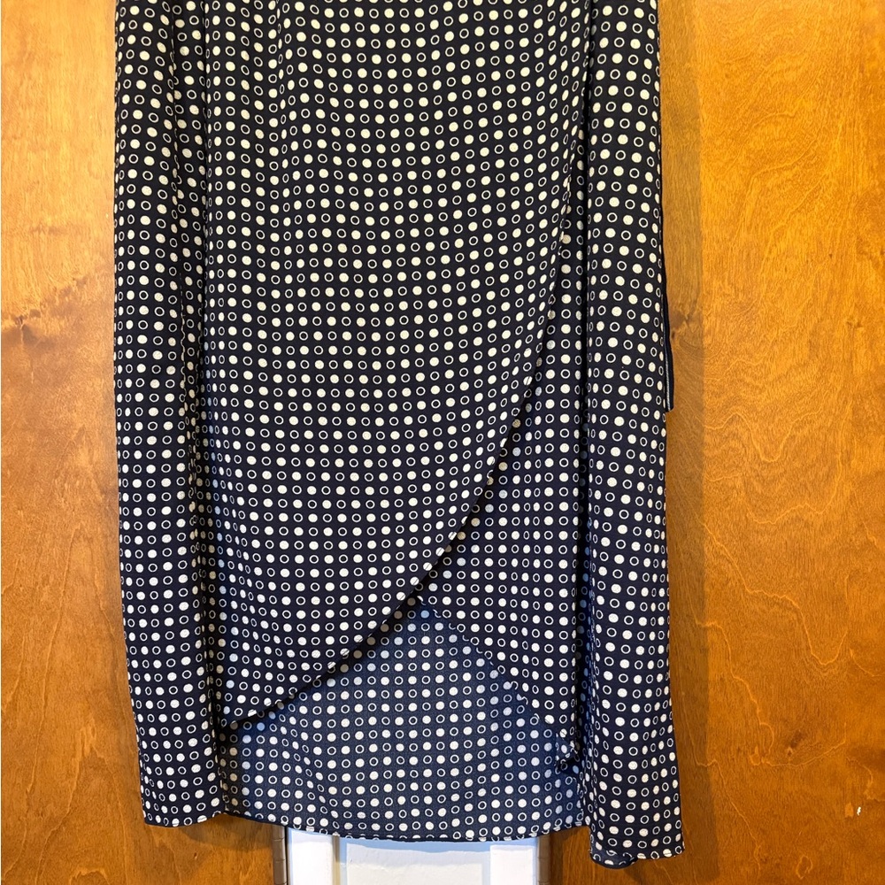 Max Studio Navy Wrap Skirt - Picture 5 of 11